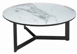 Журнальный стол Роб D-700 белый мрамор (70x33)