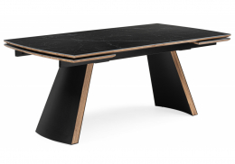 Керамический стол Симмонс 180(260)x90 shakespeare black / черный (90x76)