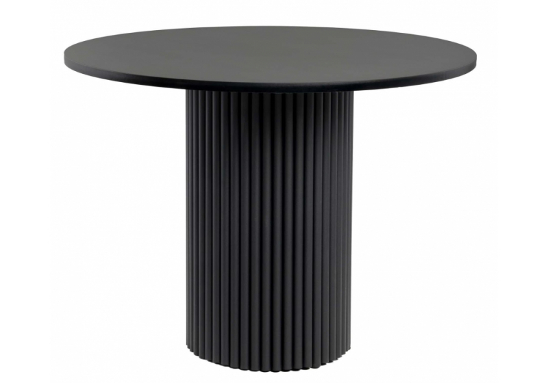 Стол деревянный Барел 90 черный / черный (90x75). 