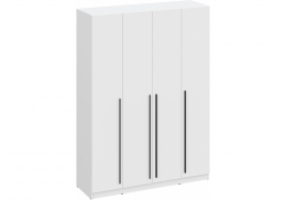 Шкаф Бирма ШК-1600 белое дерево / белое дерево (160x52x220)