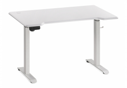 Компьютерный стол Маркос с механизмом подъема 120х75х75 белый / шагрень белая (75x75 - 115)