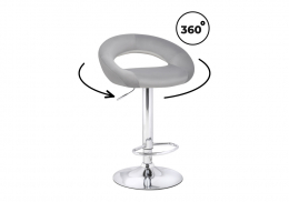 Барный стул Oazis серый (51x50x77)